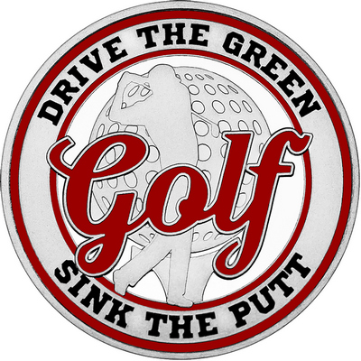 Maroon "Golf" with Maroon Outer Circular Borders
